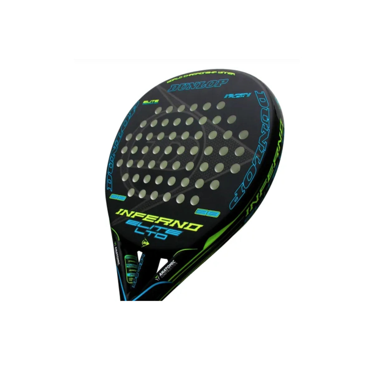 Dunlop Inferno Elite Ltd Yellow Blue Padel Racket